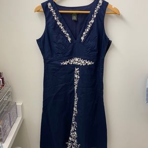 COPY - Eddie Bauer blue embroidered dress